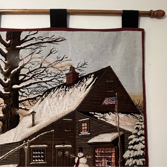 Cocoa at the Copperfields Wall Hanging 26” x 36” Tapestry with Rod by Wysocki - Picture 4 of 16